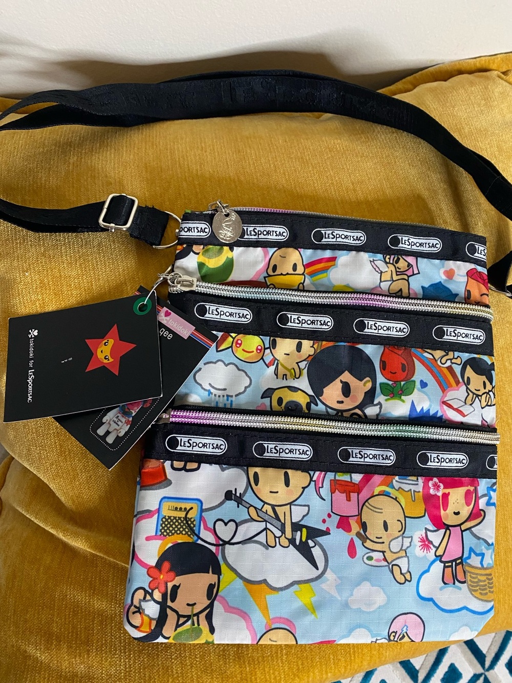 NWT! Tokidoki X LeSportsac Collab Mini Adjustable Strap Crossbody Bag RARE!